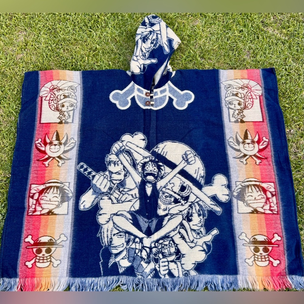 Anime inspired alpaca poncho, one size, unisex, lightweight artesian cape.